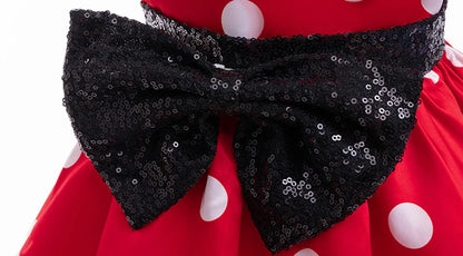 Disney Mickey Minnie Maus Polka Dot Cosplay Baby Mädchen Jungen Kostüm Kinder Maskerade Kleidung Kinder Halloween Karneval Kleid