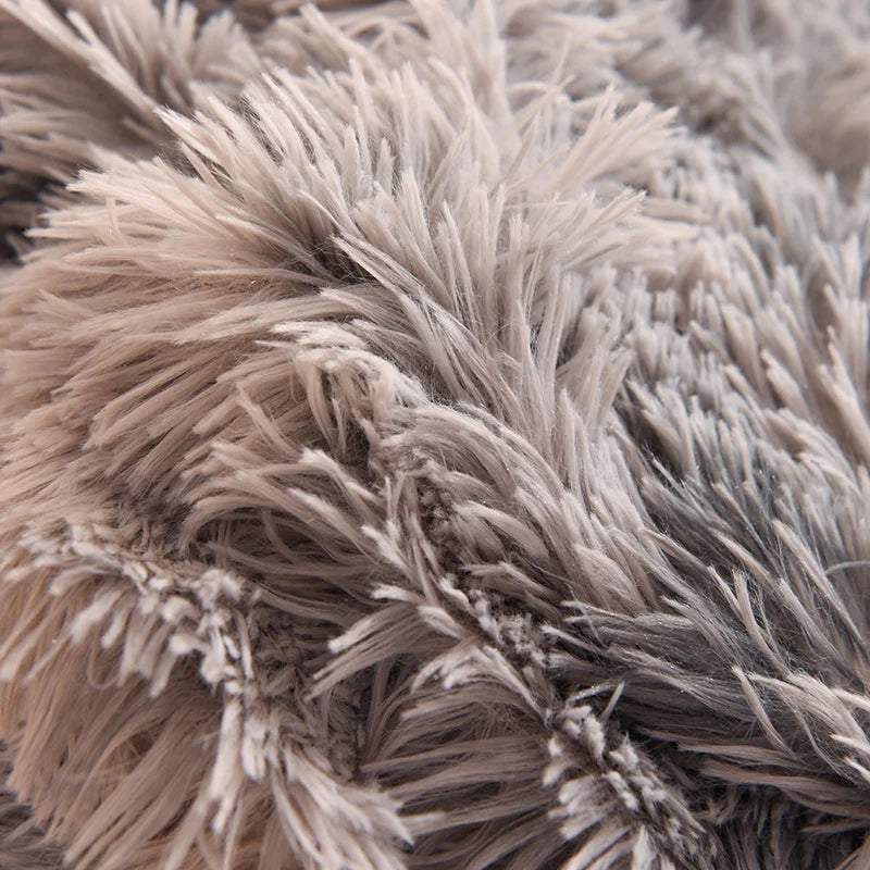 3Pcs Super Shaggy Coral Fleece Warm Cozy Princess Bedding Set Mink Velvet Duvet Cover Set Bed Comforter Cover Blanket Pillowcase