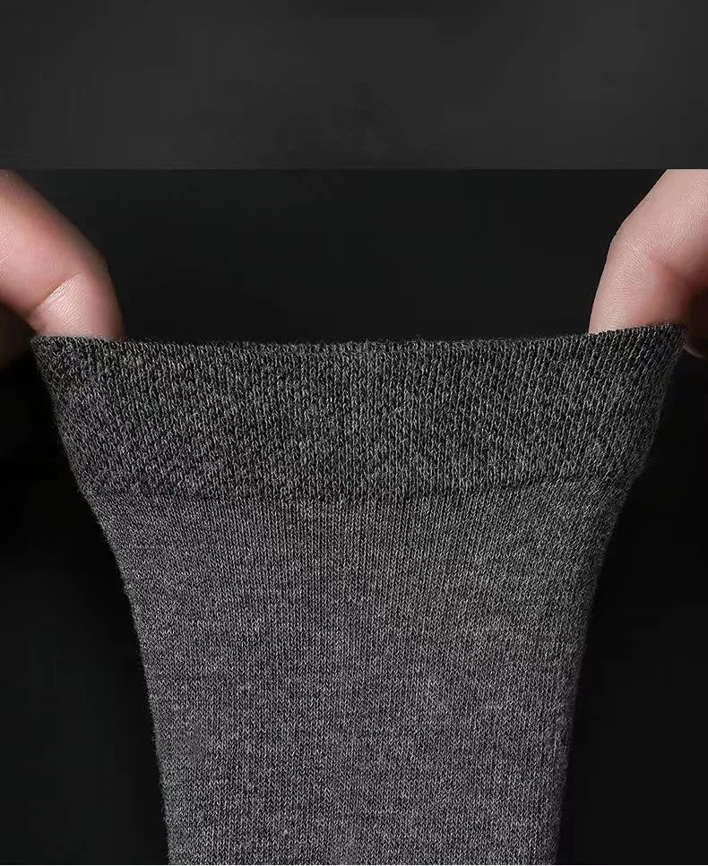 20Pcs/Lot Men's Pure Cotton Socks Plus Size Solid Color Casual Office Business Long Socks Breathable Soft Men's Socks EU39-48.