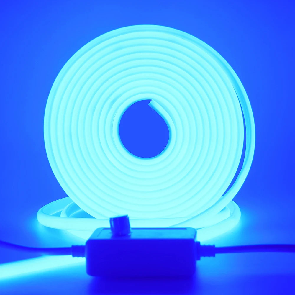 Dimmable COB LED Neon Light Strip 220V Dimmer Power Kit Waterproof 10 Colors 5m 10m 20m 30m 0.5m 288LEDs/m Flex Tube Lamp Decor