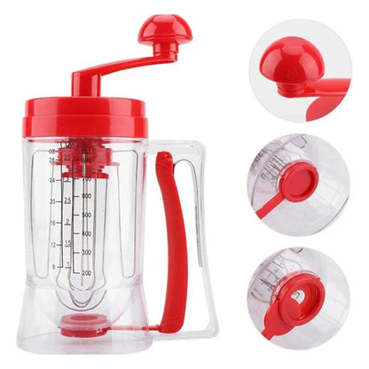 ABYN-900Ml Pancake Batter Dispenser Cupcake Handheld Dispenser Batter Funnel Measuring Cup Baking Tool Pancake Mix Dispenser.
