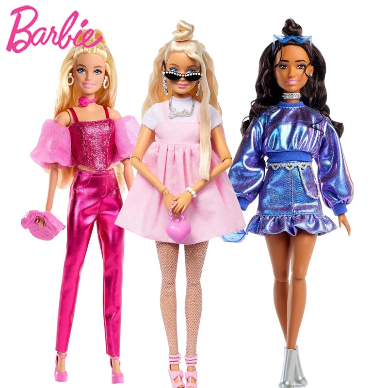 Barbie Dolls Fashionable Barbie Doll Set for Girls Princess Toy Birthday Present.