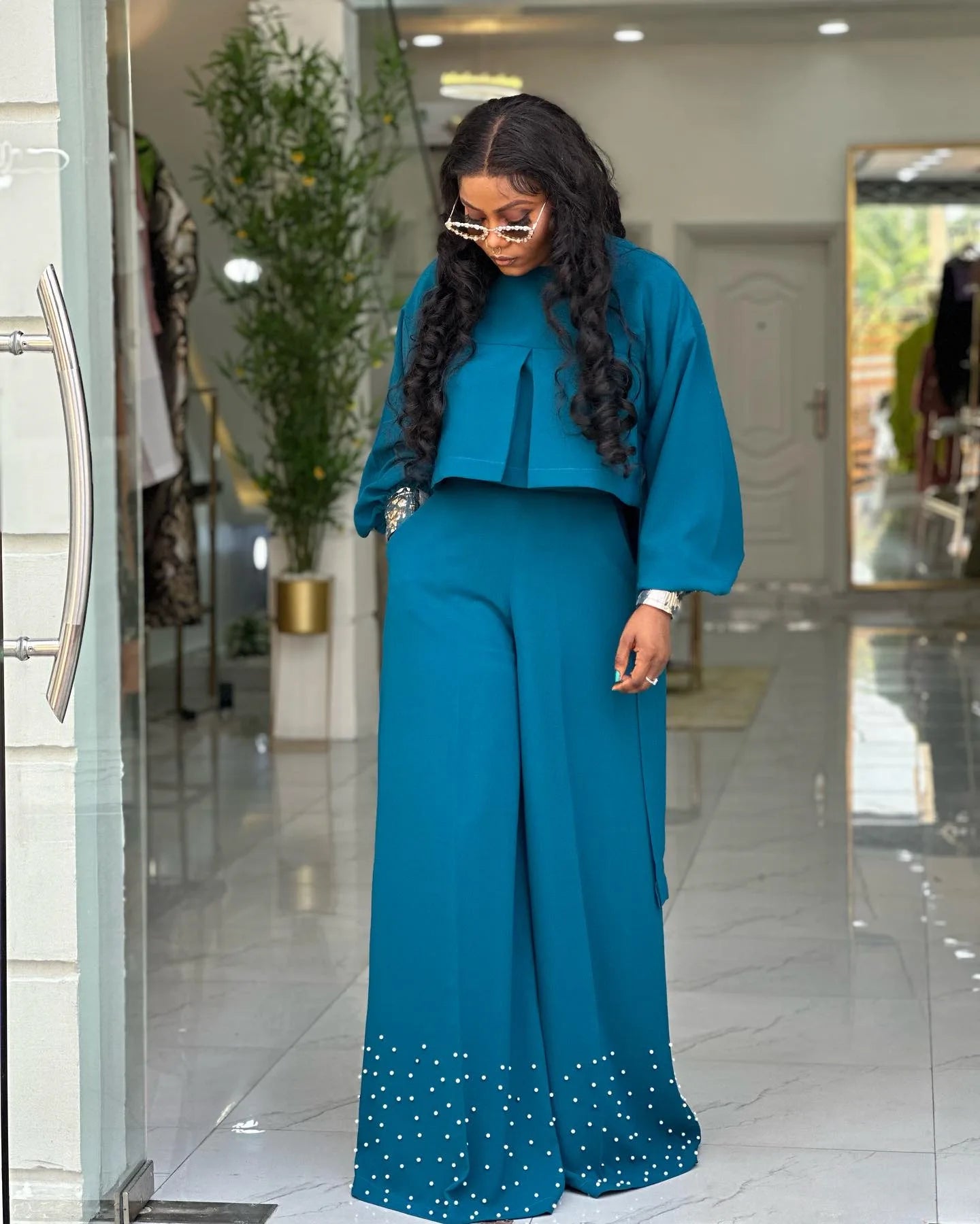 2 Piece Women Sets 2025 New Arrival Spring Summer Matching Sets Solid Color Two Pieces Sets Top And Pants Suits Outfits Clothing.