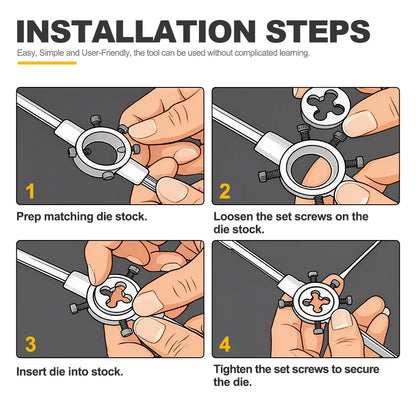 Schraubgewindestift M11 M12 M13 M14 M15 M16 M18 M20 Rechtshänder für Metallbearbeitung Metrisches Stanzhandwerkzeug