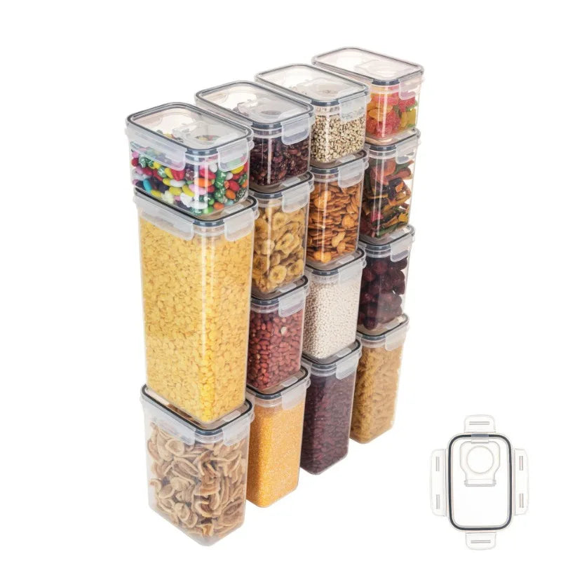 Airtight Food Storage Containers With Lid Pantry Organizer Cereal Dispenser Cereal Containers Food Storage Box Kitchen Organizer.