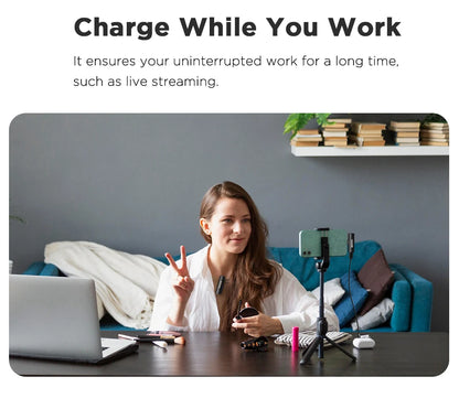 BOYA BOYALINK 2 Wireless Lavalier Microphone for iPhone Android DSLR Cameras Smartphone Gaming Youtube Video Recording Streaming.