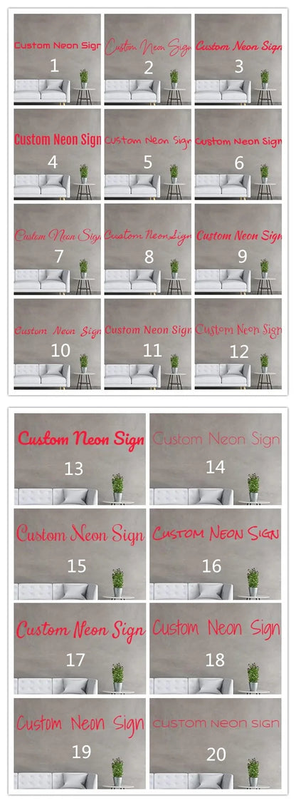 Custom Neon Sign Big Size LED Neon Light Wall Decor for Home Business Events Customizable Neon Name Signs for Room Decoration.