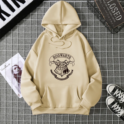 2025 Fashion Hogwarts Printed 2d Hoodies Women Sweatshirt Autumn Winter Long Sleeves Y2k Casual Loose Tops Oversized Hoodies.