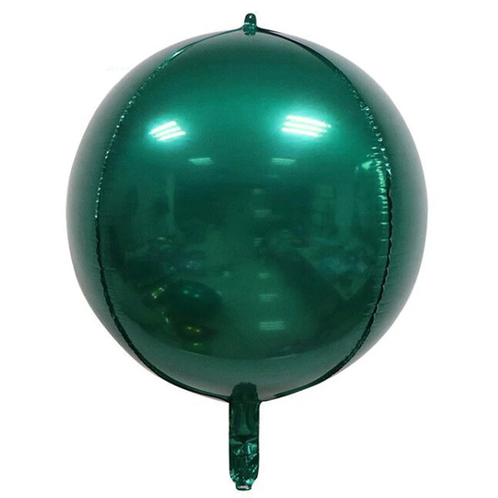 20/10/5Pcs 4D Runde Folienballons 10/18/22 zoll Metall Rose Gold Silber 4D Folienballons Helium Luft Globos Geburtstag Hochzeit Dekor