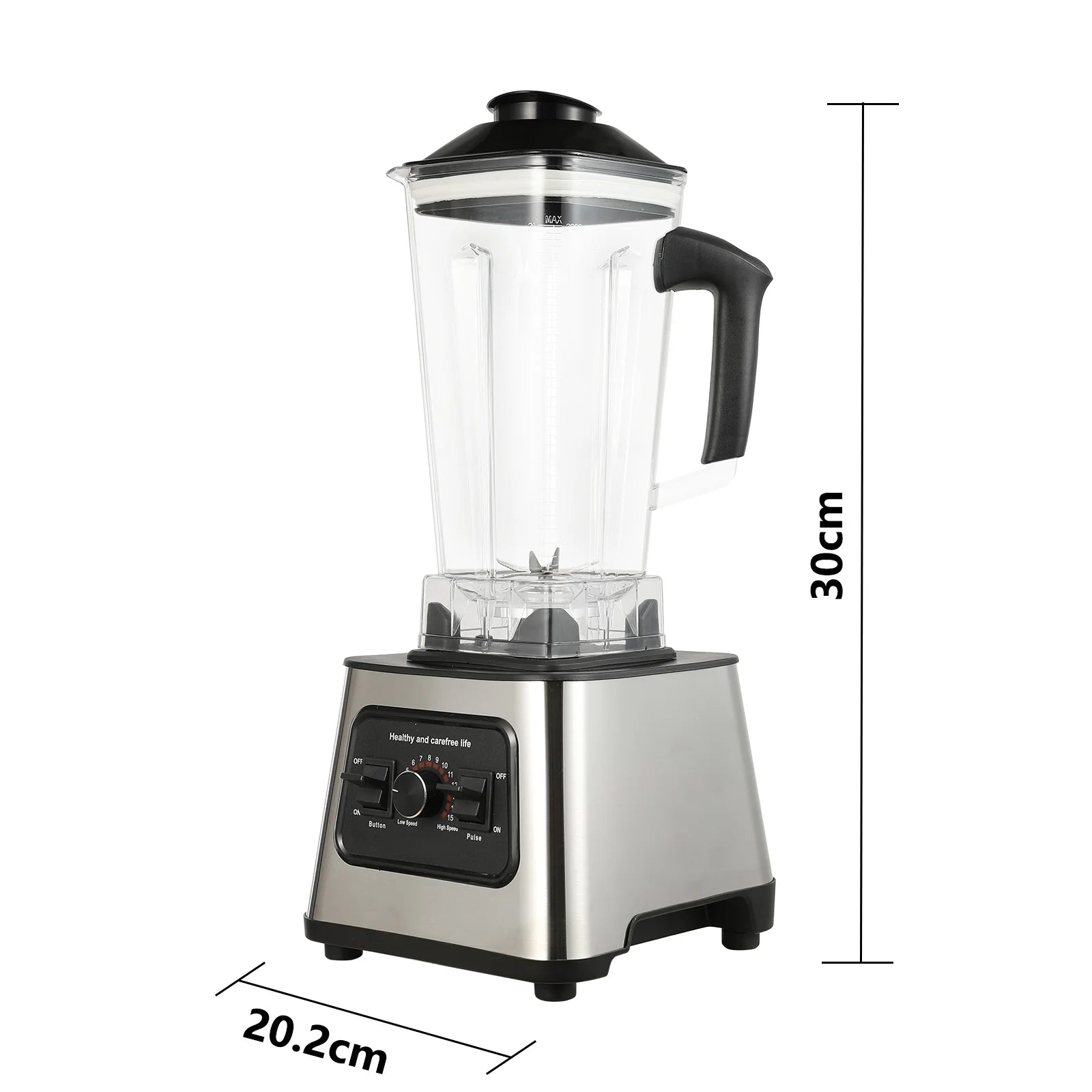 6000W Power multi-function Professional Blender 4-Blade 2-In-1 Wall Breaking Machine 2.5L Container Ice Nut Fruit mix Strong.
