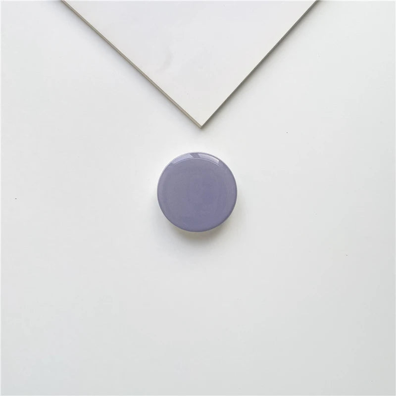 Popped Luxury Glossy Phone Socket for iPhone 12 13 14 Grip Tok Phones Holder Finger Ring Stand for Xiaomi Huawei