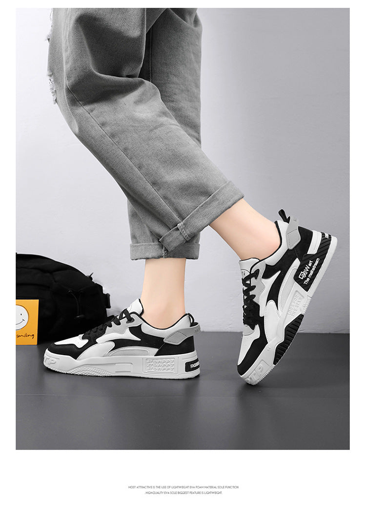 New Autumn Men's Sneakers Men's Comfortable Platform Shoes 2023 Trend Lace-up Vulcanized Shoes White Casual Sneakers Zapatillas.