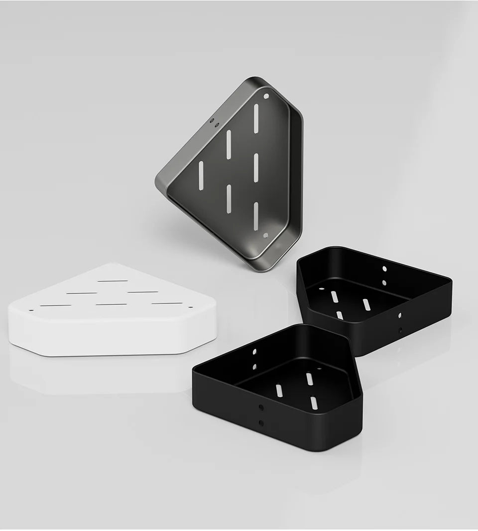 Bad Regal Küche Lagerung Organizer Aluminium Legierung Shampoo Rack Dusche Regal Bad Zubehör Kein Bohrer Regal