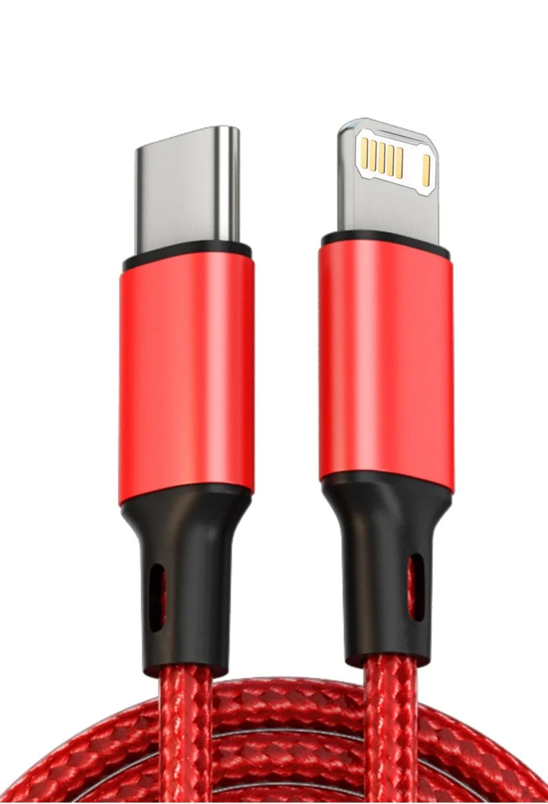 PD 30W Charger Cable For iPhone 14 13 12 11 Pro Max Mini XR XS Plus USB Type C To Lightning Fast Charging Data Line Accessories.