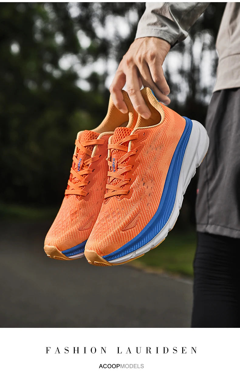 Men's Running Shoes Luxury shoes Couple Outdoor Sneakers Cushioning Breathable Mesh Off-road Trainer Shoes Race Non-Slip Fashion.