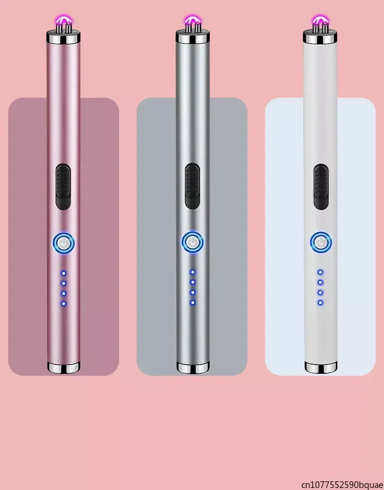 Outdoor Portable Pulse Ignition Gun, Gas Stove Candle BBQ Cooking Kitchen Double Arc Lighter, USB Electronic Lighter.