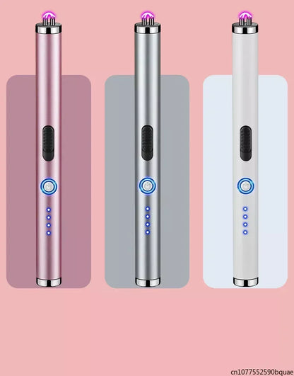 Outdoor Portable Pulse Ignition Gun, Gas Stove Candle BBQ Cooking Kitchen Double Arc Lighter, USB Electronic Lighter.