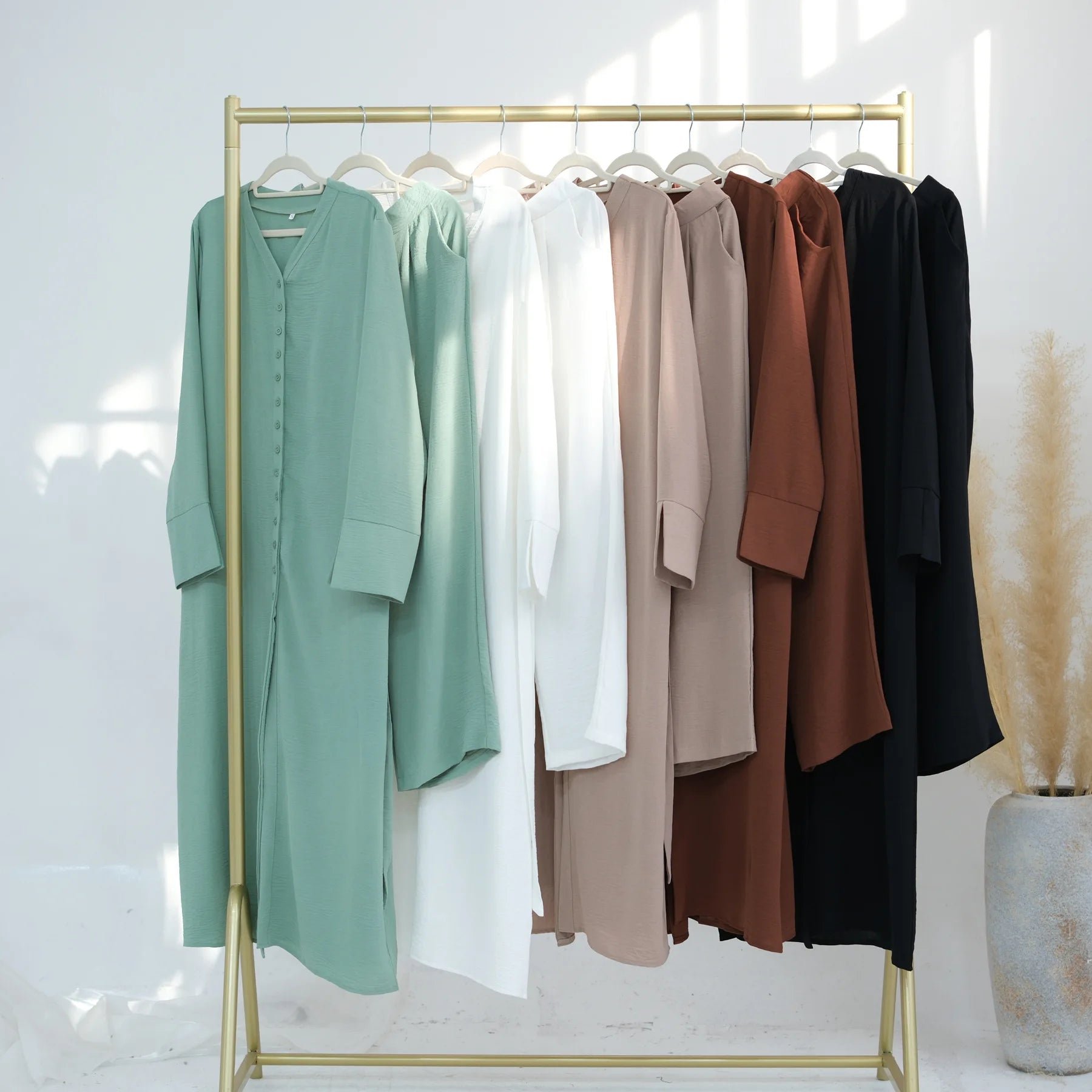 Muslim Abaya Two Piece Muslim Set for Woman Ramadan Dress Islamic.