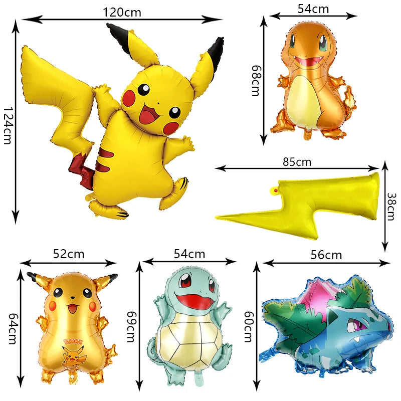 Pokemon Geburtstag Party Dekoration Neue Ligntning Pikachu Ballon Kid Event Liefert Einweg Geschirr Banner Hintergrund Platte.