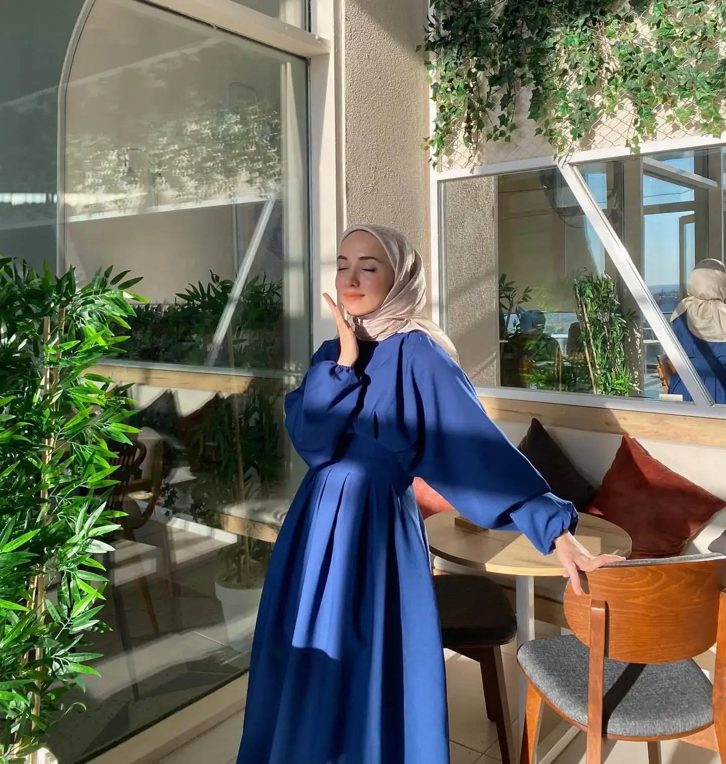 Muslim Modest Dress Kaftan Prayer abaya Ramadan Linen Abaya Dubai Turkey Islam Clothes Women Kebaya Robe Arabe Femme Musulmane.