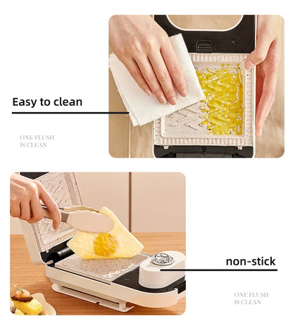 Electric Sandwich Maker Multifunctional Waffle Machine Toaster Baker Breakfast Machine Takoyaki Pancake Donuts Sandwichera 220V.