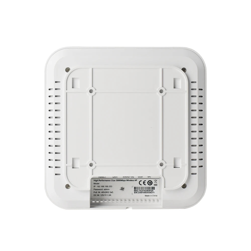 KuWFi 3000Mbps Ceiling AP 2.4G 5G Dual Band Wifi 6 Indoor Wireless Router Wifi Access Point 48V Poe Wi fi Signal Amplifier.