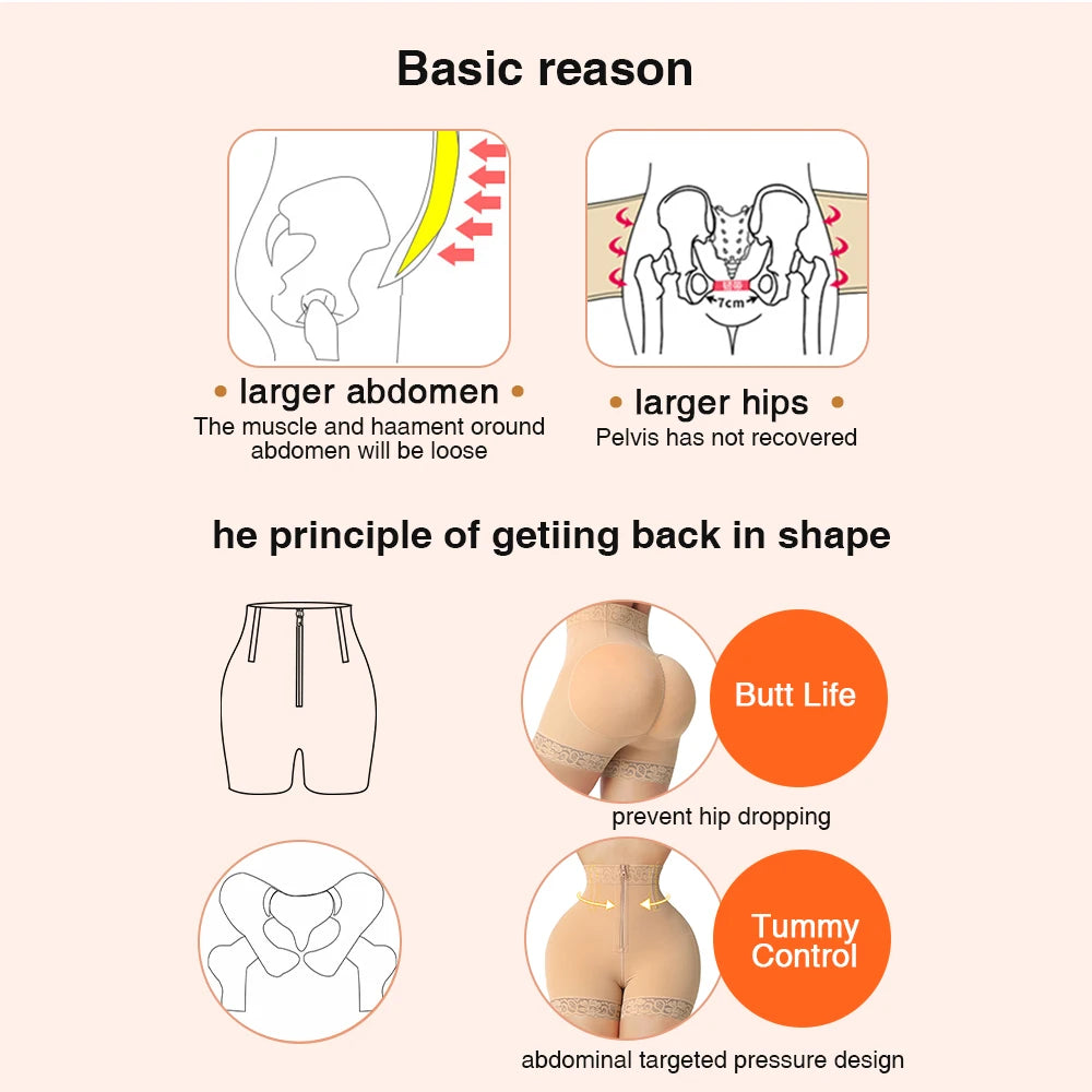 Fajas Colombianas Waist Trainer Butt lifter Body Shapewear Corset Push Up High Waist Panties Underwear Tummy Control Hip Enhance.