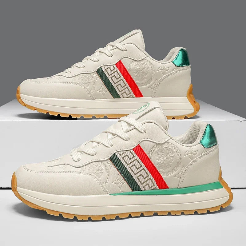 Genuine Leather Casual Shoes Men Designer Luxury Women Tennis Chunky Sneakers Muffin Sport Shoes Man Male Board Footwear.