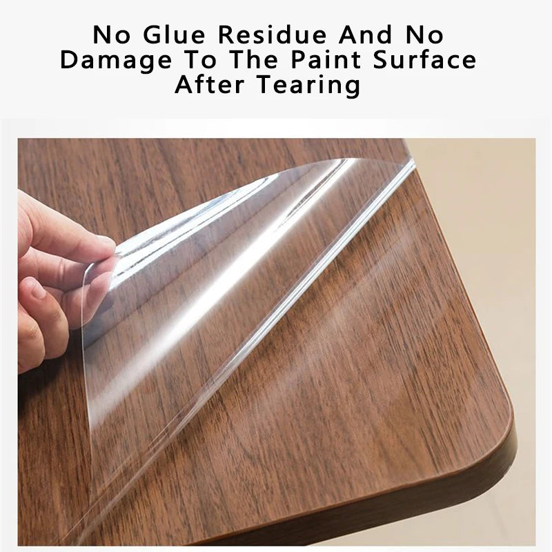 Glass Window Film Transparent PVC Self-adhesive Window Stickers Kitchen Stove Desk Countertop Self-adhesive Furniture Stickers.