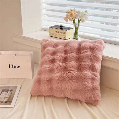 Luxury Faux Rabbit Fur Velvet Fleece Plush Soft Warm Bedding Set Super Comfortable Duvet Cover Set Blanket Bed Sheet Pillowcases.