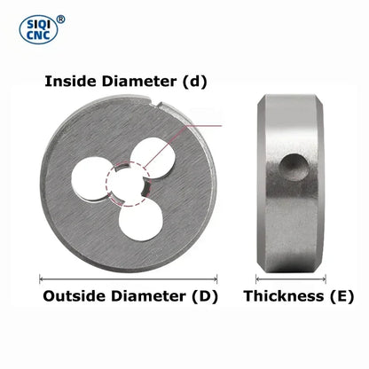 LIYU Rohrgewindeform, metrische runde Matrizen, G-Schneidwerkzeug für die rechte Hand, legierter Stahl, G1/16 G1/8 G1/4 G3/8 G1/2 G5/8 G3/4 G7/8 G1''