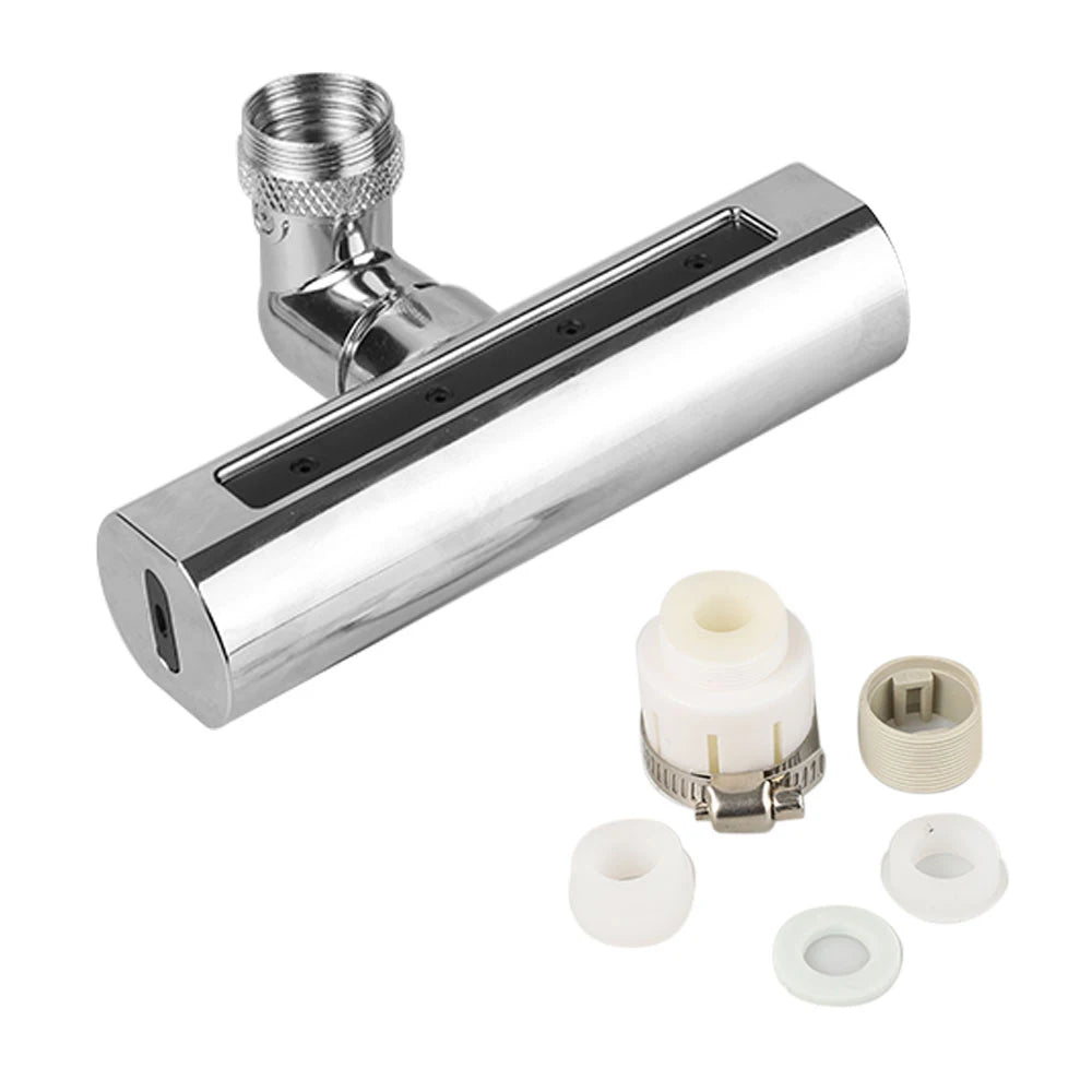 360 degrees Rotatable Waterfall Kitchen Faucet Splash Guard Rotating Booster Extension Spout Head Universal Accessories