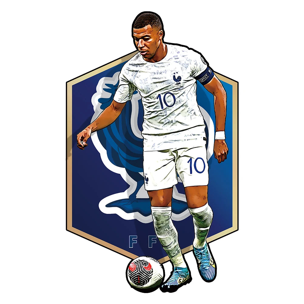 Soccer Player Wooden Puzzle for Football Fan Sports Star Wood Jigsaw Advanced Difficulty A3 A4 Size Puzzles