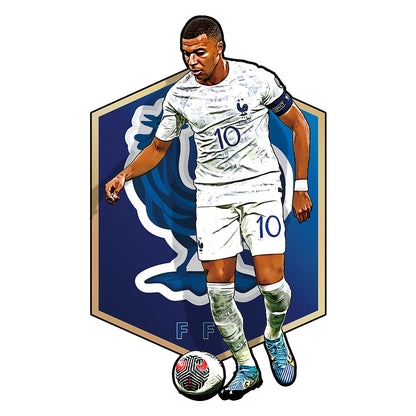 Soccer Player Wooden Puzzle for Football Fan Sports Star Wood Jigsaw Advanced Difficulty A3 A4 Size Puzzles