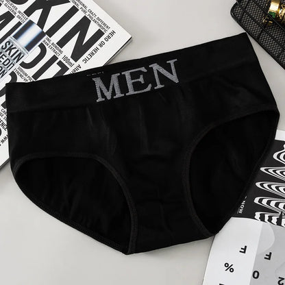 4pcs Mens Sexy Briefs Teenager Sport Underwears Plus Size Fat Men's Underpant Panties Students Breathable Fashion Casual Panties.