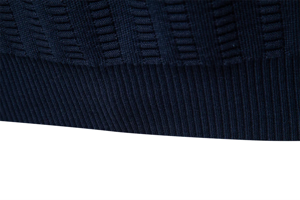 AIOPESON Luxury Striped Pullover Men Old Money Style Cotton Knitwear Thick Warm Crew Neck Winter Social Sweater Male