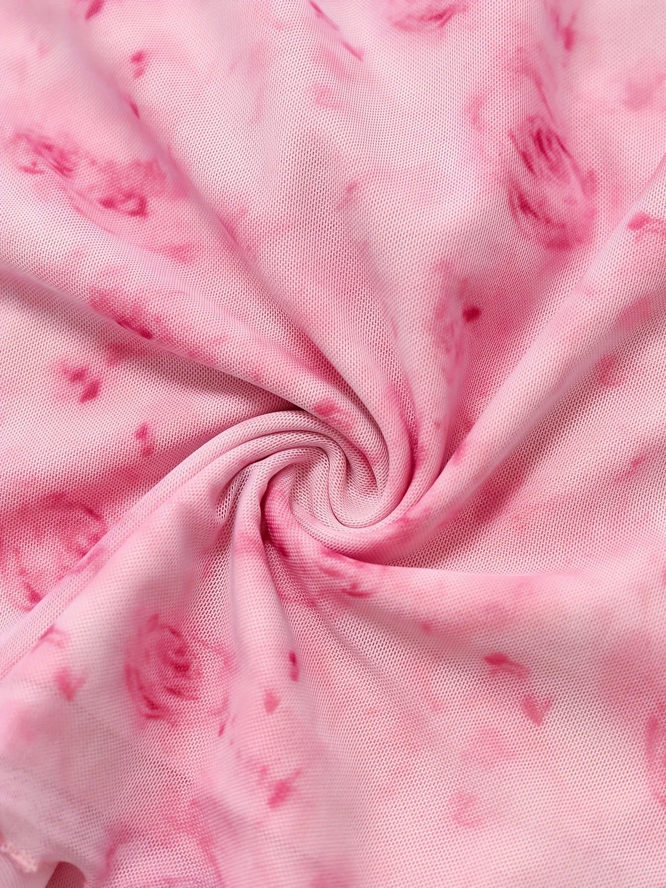 Summer Women's Y2k Floral Printed Sweet V-Neck T-shirts Mesh Beach Party Dress Top Flare Sleeve Square Collar Lace Up Shirt 2025.