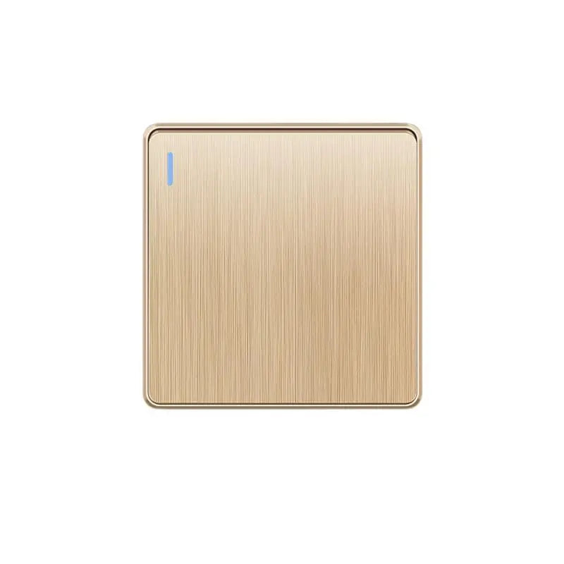 Gold 13A UK Stecker USB Steckdose, Haushalt elektrische licht schalter, universal 5 loch Dual Buchse mit USB Ladegerät, AC110-250V