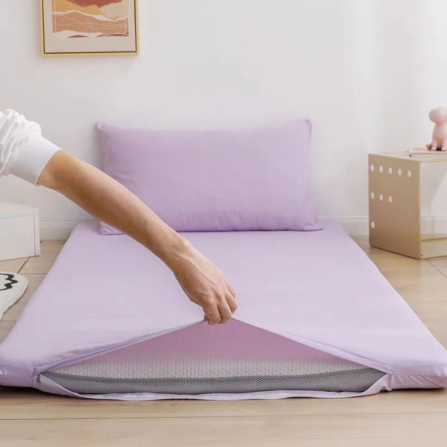 WOSTAR 360° fully enclosed with zipper mattress protector cover couple/child 150x190cm single double bed sheet protection pad.