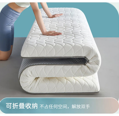 Matratze aus Sojabohnenfaser, Bodenmatte, faltbar, Tatami-Matte mit langsamer Rückfederung, 4/7 cm Dicke, King Twin, Queen-Size-Latex-Schwammbettprodukt