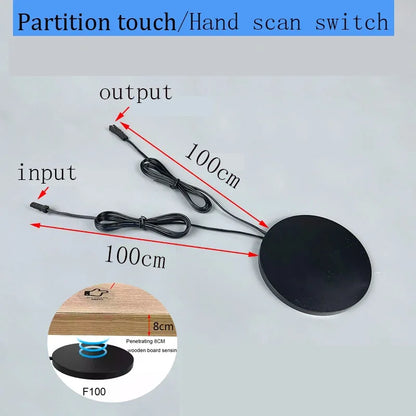 12V LED Dimmbarer Berührungssensorschalter Durchdringende Holzplatte Smart Home Maßgeschneiderter Dimmer für die Beleuchtungssteuerung.