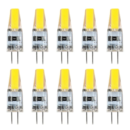 10 Teile/paket Dimmbare Mini G4 LED COB Lampe 6W Birne AC DC 12V 220V Kerze Lichter ersetzen 30W 40W Halogen für Kronleuchter Scheinwerfer.