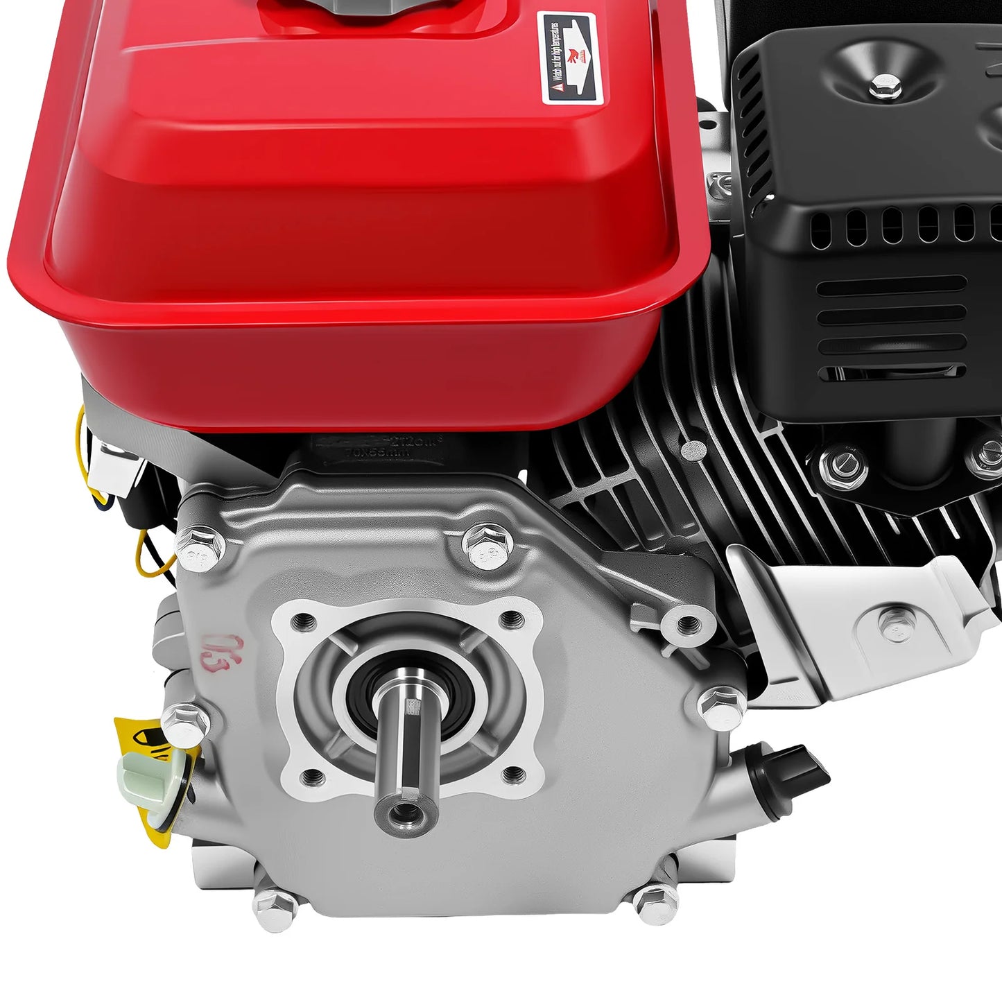 4-Takt-Benzinmotor 212 cc, 7,5 PS, 4000 W, 3600 U/min, Einzylinder-Handgezogener Benzinmotor, Durchmesser der Kurbelwelle ist 20 mm