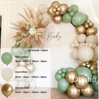 Kaffeebraun Beige Ballon Girlande Bogen Kit Oh Babyparty Dekoration Rustikale Hochzeit Kindergeburtstag Party Taufe Taufe