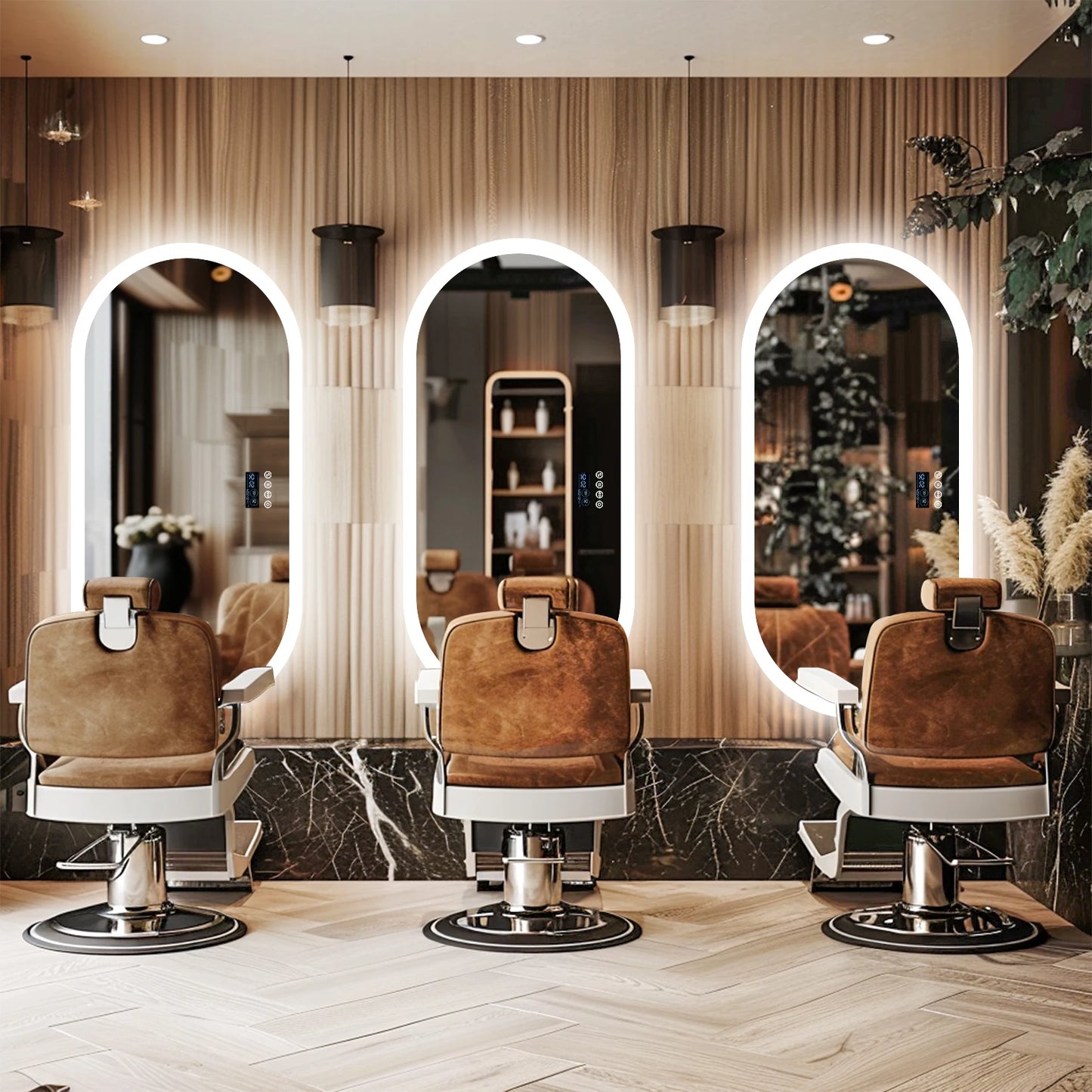 LUVODI 20 x 32 Zoll beleuchteter Bluetooth-Badezimmerspiegel mit Hintergrundbeleuchtung, beleuchteter, dimmbarer Kosmetikspiegel mit Zeitumsanzeige, Antibeschlag