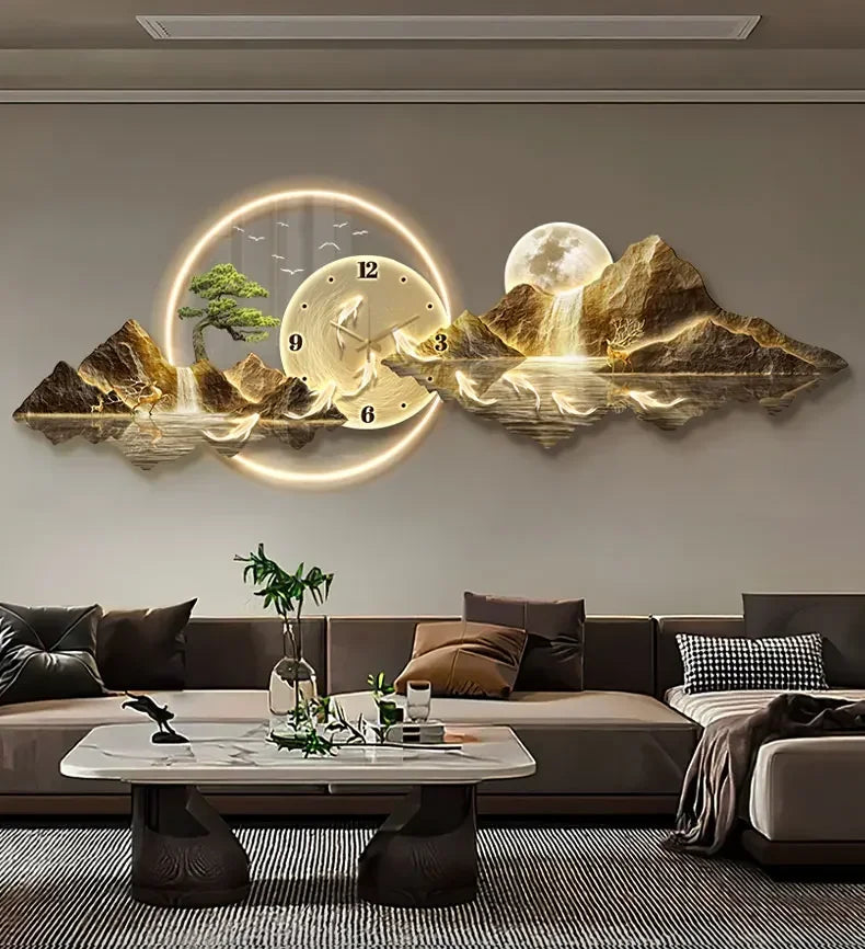 2025 Design Luxus Wanduhren Wohnzimmer Led Ästhetische Minimalistische Wand Uhr Stille Mode Nordic Horloge Murale Home Decorat