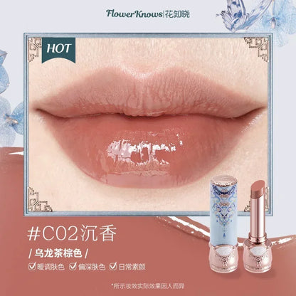 Flower Knows Butterfly Cloud Collar Collection Cosmetics Water Non Stick Cup Lipstick Lght Film-forming Solid Lip Gloss Makeup