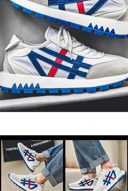 New men's trendy versatile casual sports shoes, men's thick-soled lightweight non-slip breathable trendy shoes кроссовки мужские.