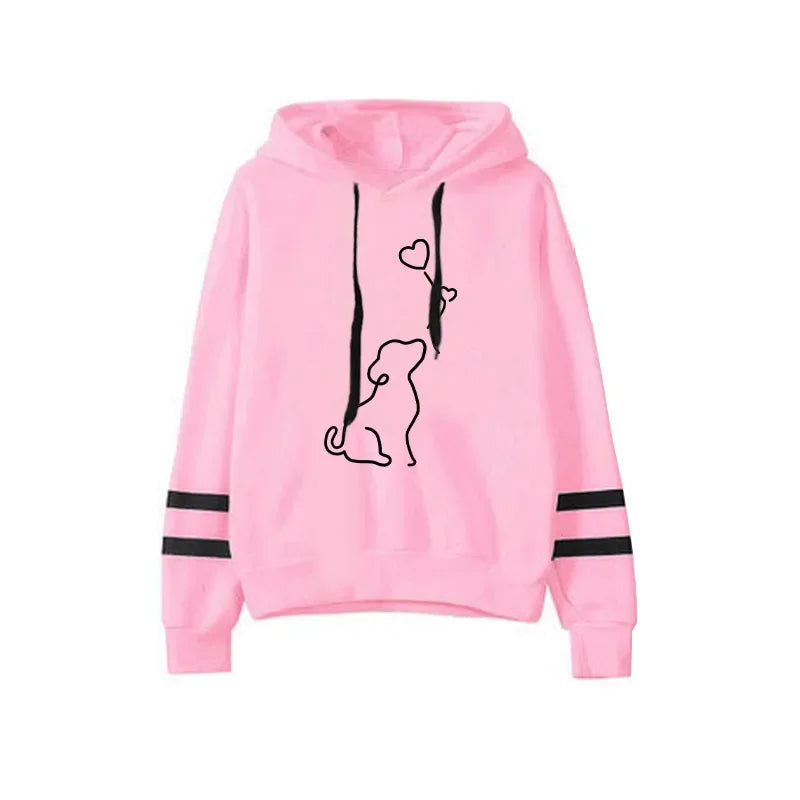 Simplicity Autumn Winter Versatile Pullovers Hot Sale Hoodies Stripe Women Sweatshirts Style Fashion Casual Sports Daily Quality.