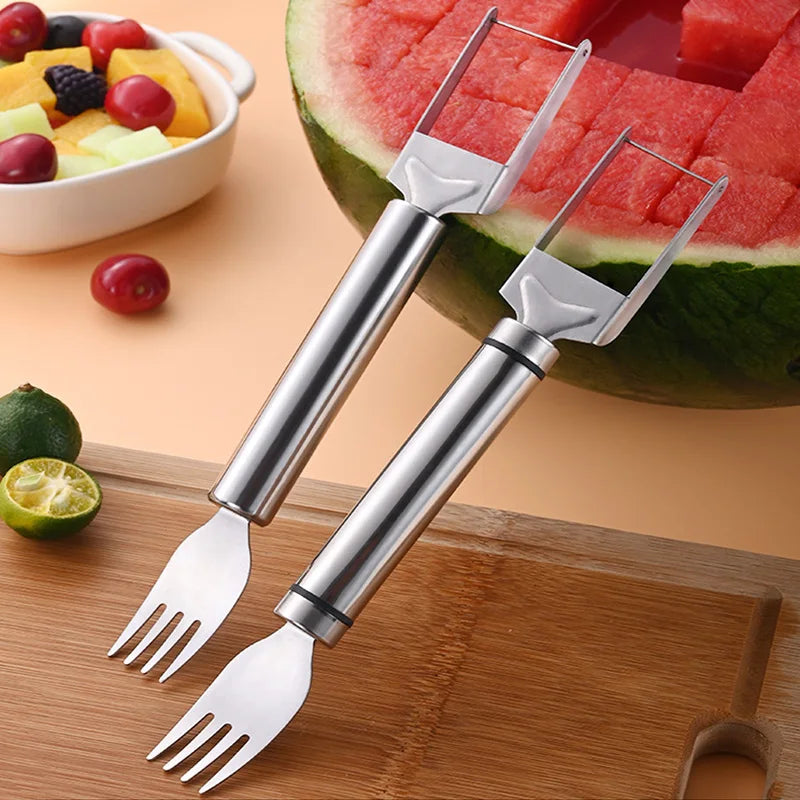 Stainless Steel Windmill Watermelon Cutter Artifact Salad Fruit Slicer Cutter Tool Watermelon Digger Kitchen Accessories Gadgets.